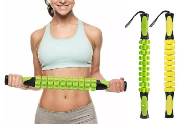 Muscle Roller Massage Stick - Available in Two Colours & Option for Two-Pack