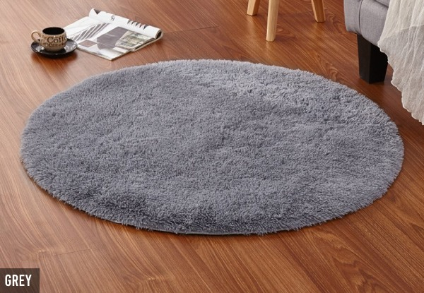 Soft Round Area Rug - Two Colours Available