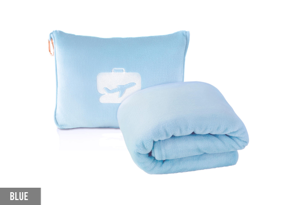 Travel Blanket with Soft Storage Bag - Available in Five Colours