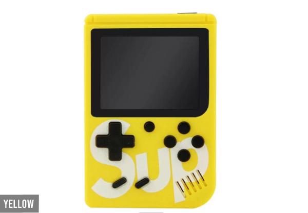 Handheld Game Console with 400 Games & Remote for Two Players - Five Colours Available