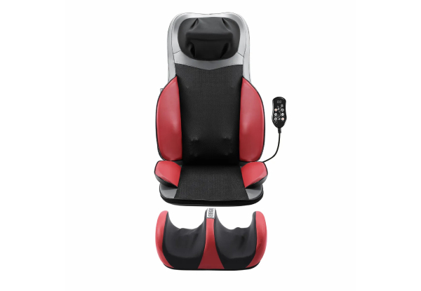 Homasa Full Body Massage Cushion with Foot Massager - Available in Four Options