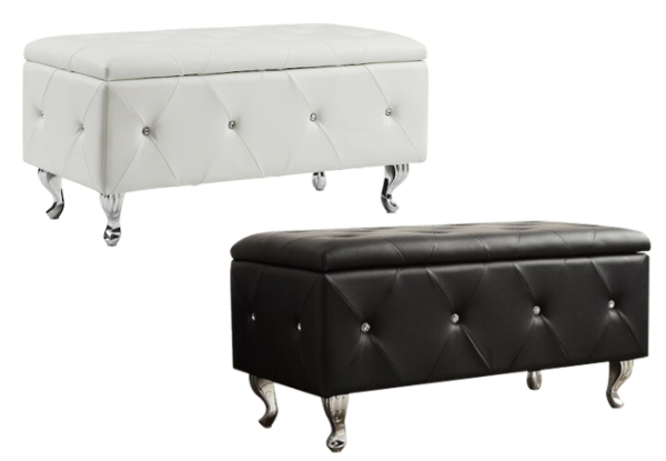 Lizy Storage Ottoman - Two Colours Available