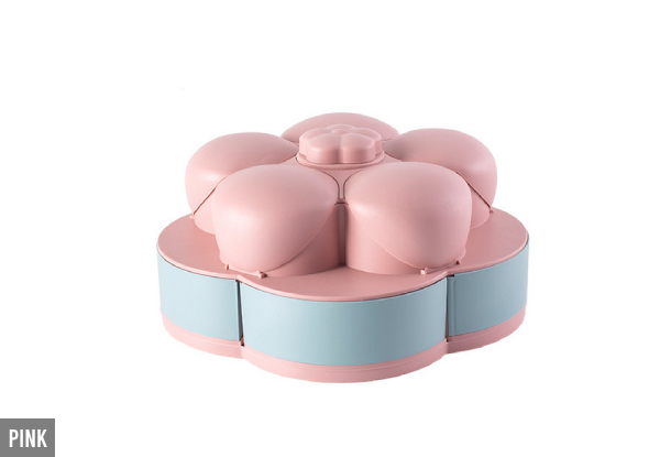 Petal-Shape Rotating Snack Box - Two Colours Available