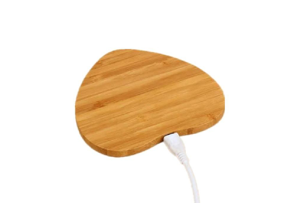 Bamboo Wooden Wireless Charging Pad Compatible with iPhone - Available in Four Options