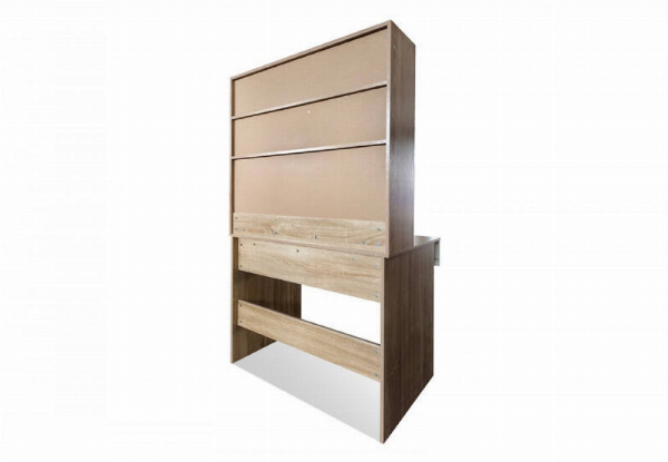 Eevi Drawer Desk with Shelves - Two Sizes Available