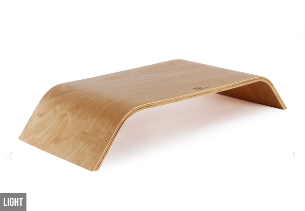 Wooden Monitor Stand - Two Colours Available