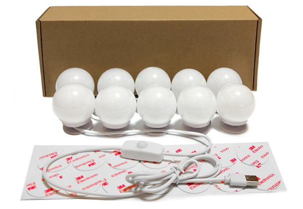 10 LED Hollywood Style Dimmable Bulbs