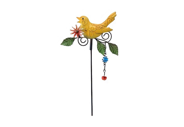 Birds Metal Decorative Garden Stake - Available in Four Colours & Option for Two