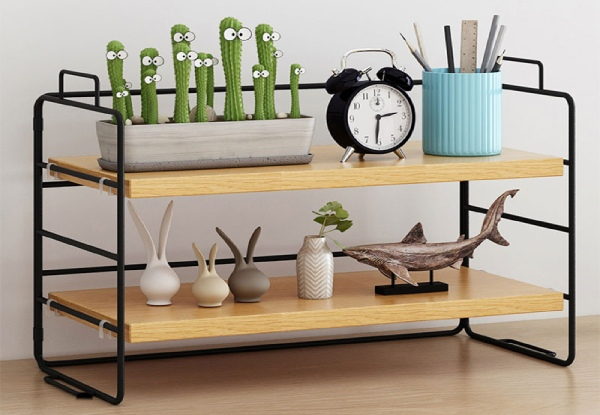 Two-Tier Countertop Shelf - Option for Three-Tier