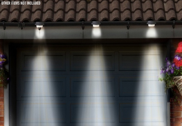Two-Pack of Solar-Powered Gutter Lights - Two Colours Available & Option for Four-Pack