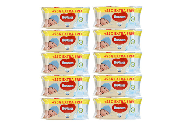 10-Packs of Huggies Baby Wipes Pure