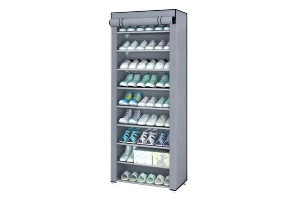 10-Layer Shoe Rack with Cover