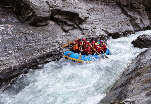 Half-Day Whitewater Rafting Experience for One on the Shotover River, Queenstown - Options for Two, Four or Eight People