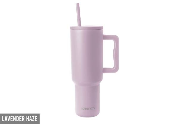 Qwench 1.1L Insulated Tumbler with Straw - Six Colours Available