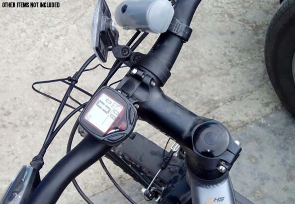 Water-Resistant LCD Multifunctional Bike Odometer