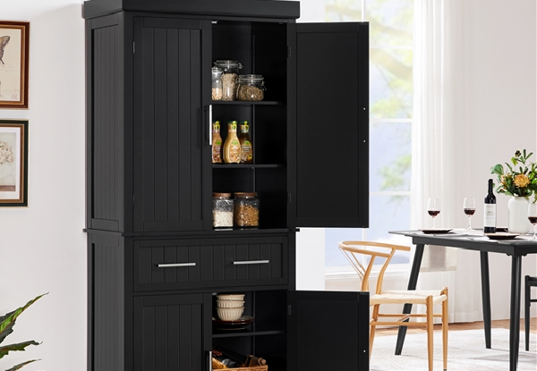 Kitchen Pantry Cabinet - Two Colours Available