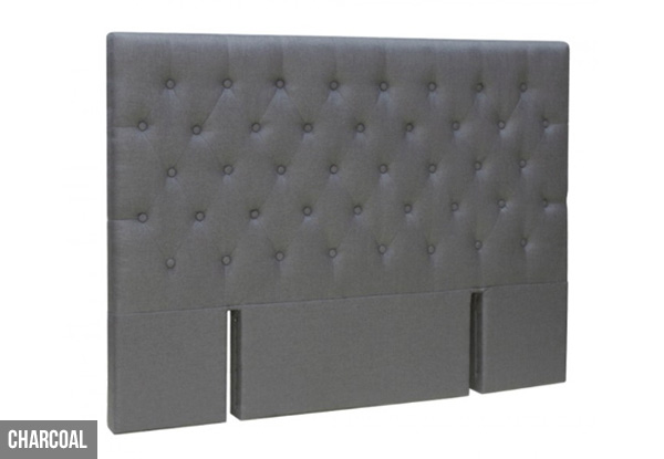Floor Standing Fabric Headboard - Two Colours Available