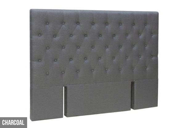 Floor Standing Fabric Headboard - Three Sizes & Two Colours Available