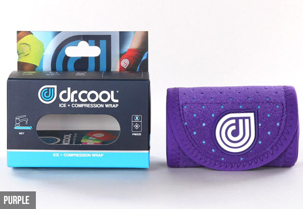Dr Cool Ice Compression Wrap - Three Sizes & Six Colours Available