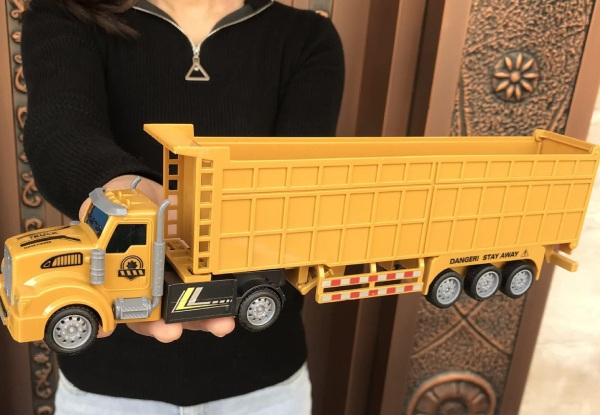 Four-Channel Remote Control Dump Truck with Trailer Toy