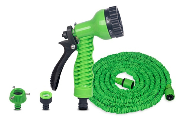 Expandable Garden Hose with Spray Gun - Two Sizes Available