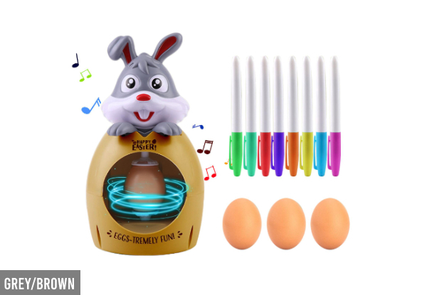 Easter Egg Decorating Spinner with Music - Six Colours Available