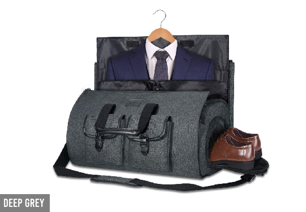 45L Travel Suit Carrier Bag with Shoe Compartment - Available in Three Colours