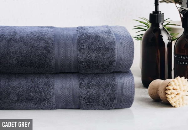 Two-Piece Bath Sheet Set - Nine Colours Available