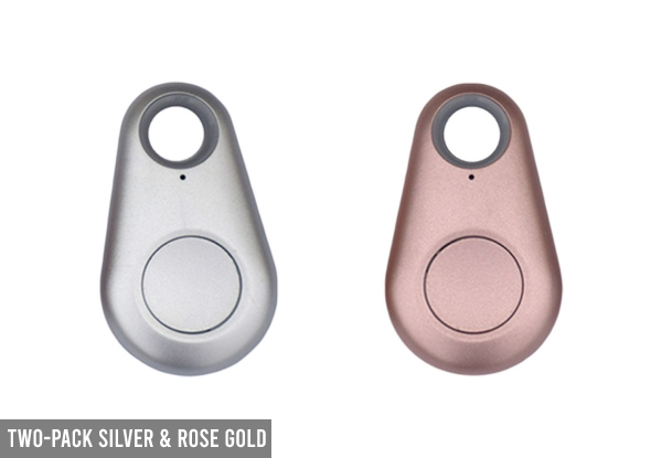 Two-Pack Bluetooth Key Trackers - Three Colour Options & Three-Pack Available