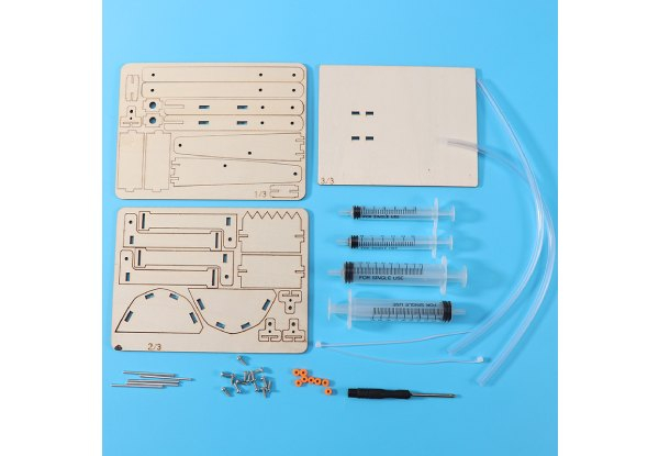 DIY STEM Needle Tube Excavator Model Kit For Kids