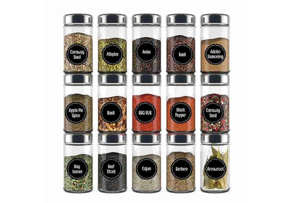 144-Piece Spice Jar Label Set