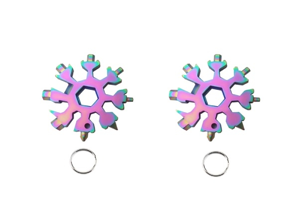 Two-Pack of 18-in-1 Snowflake Multi-Tools - Three Colours Available