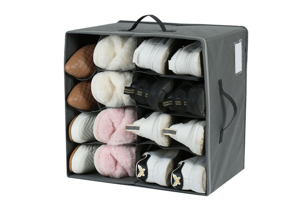 Shoe Storage Closet Organiser - Available in Two Colours & Option for Two-Piece