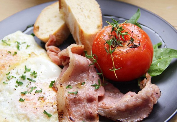 Two Breakfast Mains for Two People at Faith Hope Love Cafe in Napier