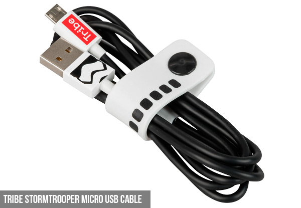 Tribe Batman, Wonder Woman or Stormtrooper Micro USB Cable