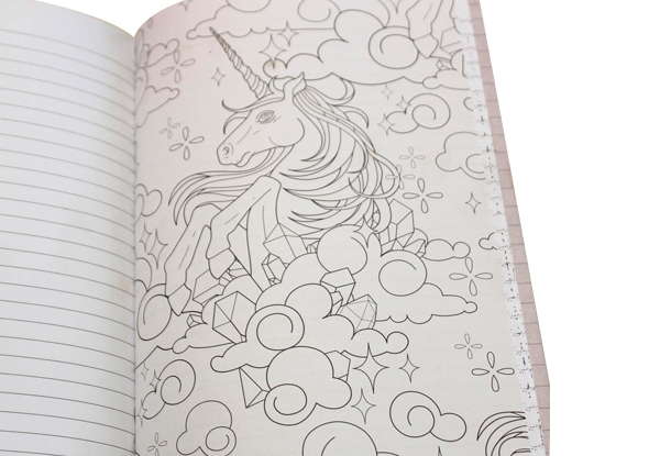 Unicorn Colouring Journal
