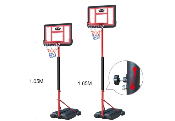 Genki Kids Portable Basketball Hoop
