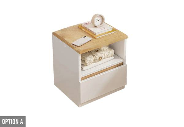 Bedside Table with Drawer - Three Options Available
