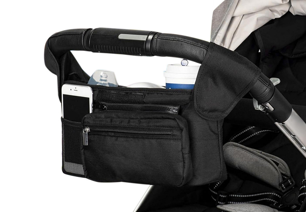 Universal Stroller Organiser with Cup Holder - Available in Two Colours