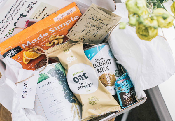 Delight Box Monthly Subscription incl. Up to Eight Health Food & Natural Beauty Products - Options for One-, Three- or Six-Month Subscription - Nationwide Delivery