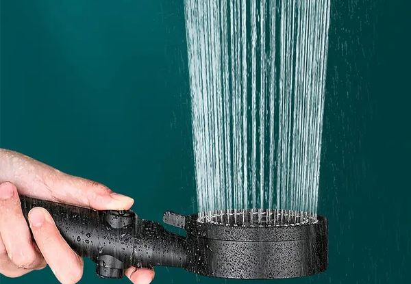 High-Pressure Shower Head with Five Spray Modes - Two Colours Available