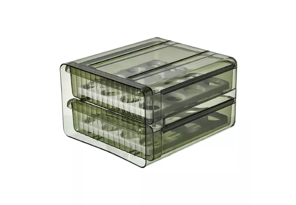 32-Grid Large Drawer Type Egg Container - Two Colours Available