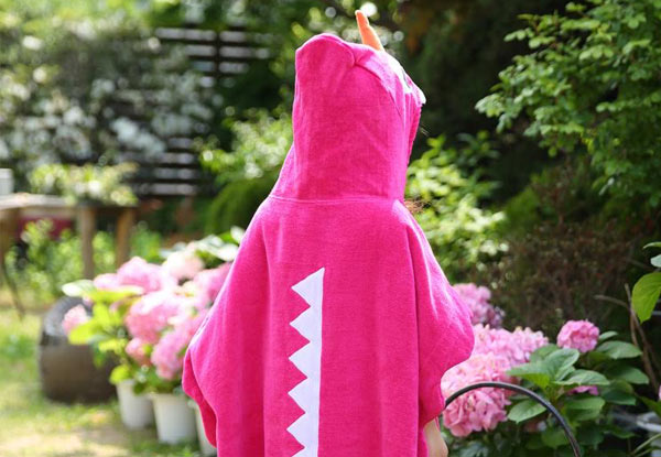 Kids' Cotton Dragon Hooded Bathrobe - Two Colours Available