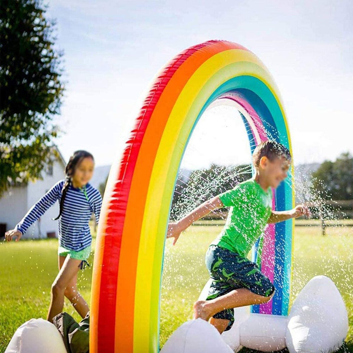 Inflatable Rainbow Arch Water Sprinkler