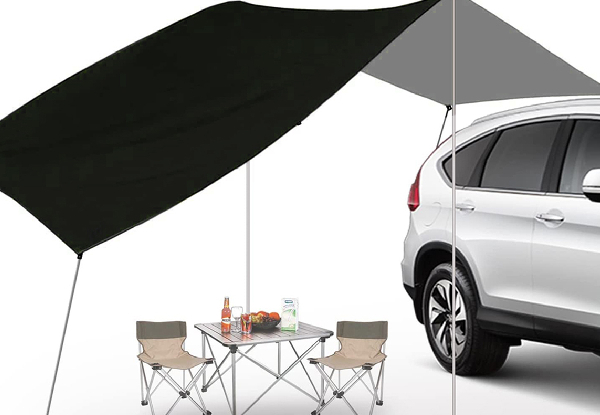 Car Awning Sun Shelter Tent - Available in Three Colours & Three Sizes