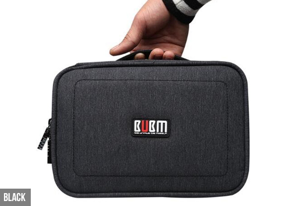 Double-Layered Travel Gadget Organiser Bag - Three Colours & Sizes Available with Free Metro Delivery