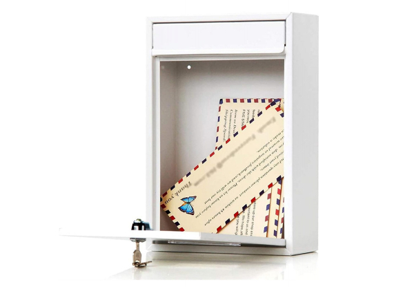 Wall Mounted Mail Letter Box - Two Colours Available