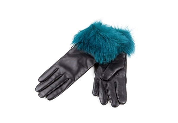 Ozwear Ugg Gianna Touch Screen Fur Gloves - Two Colours & Four Sizes Available