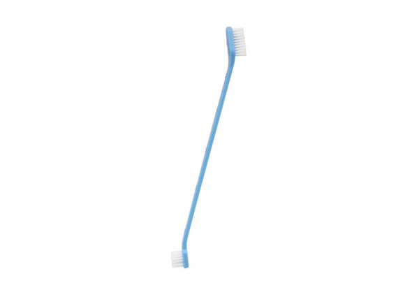 Four Pack Of Double-Headed Toothbrush for Pets - Four Colours Available & Option for Eight Pack
