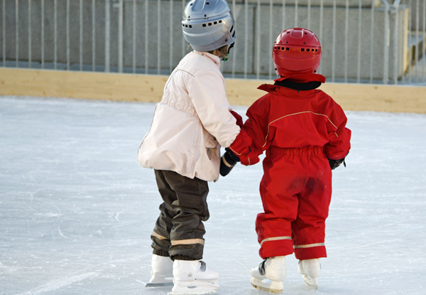 Ice Stadium Entry for Two Adults - Options for One Adult & One Child, Two Children or a Family Pass Available